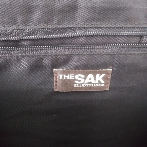 The Sak Black Leather Quilted Shoulder Bag - Picture 9 of 13